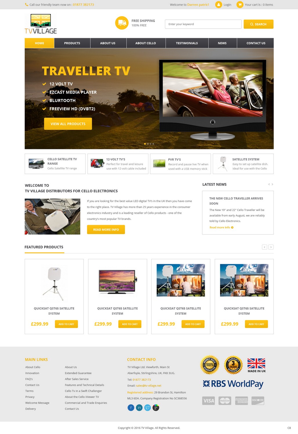 Web Design by pb for TV Village Ltd | Design #9655769
