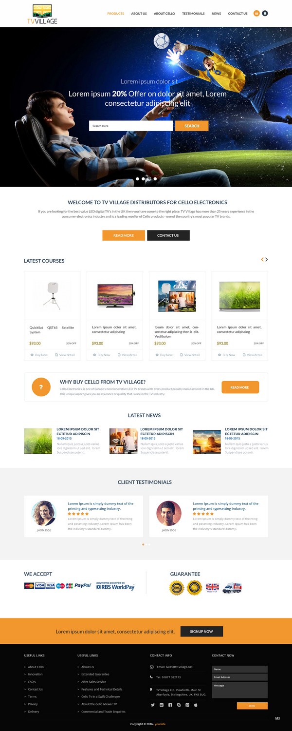Web Design by pb for TV Village Ltd | Design #9655771