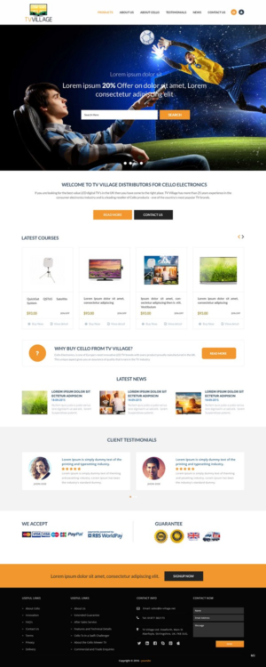 Web Design by pb for TV Village Ltd | Design: #9655771