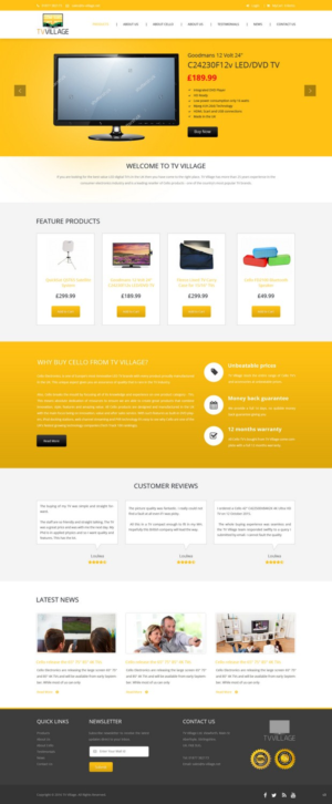Web Design by pb for TV Village Ltd | Design: #9655773