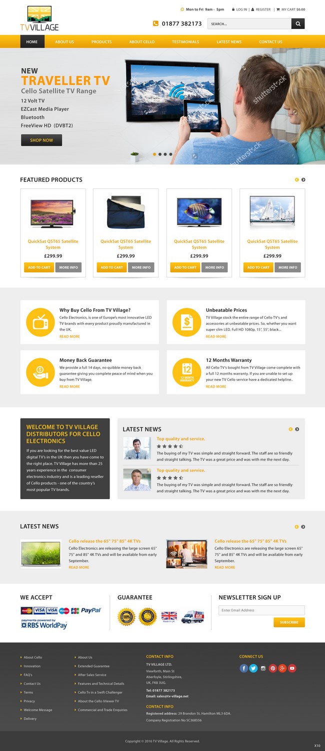 Web Design by pb for TV Village Ltd | Design: #9670326