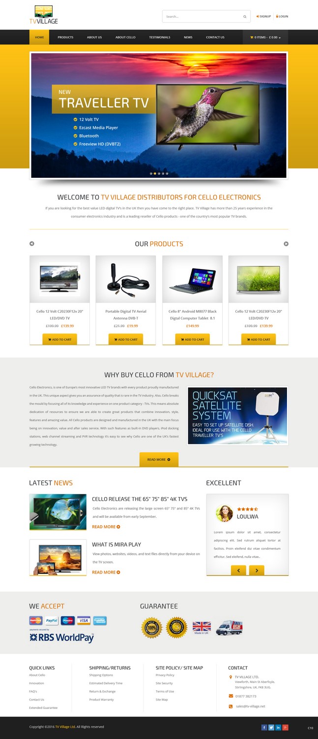 Web Design by pb for TV Village Ltd | Design #9670327