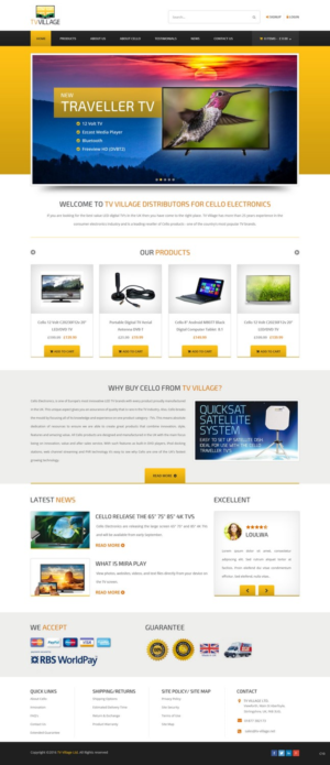 Web Design by pb for TV Village Ltd | Design: #9670327