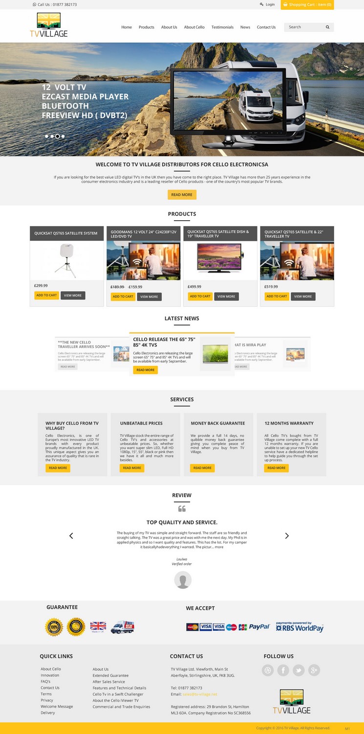 Web Design by pb for TV Village Ltd | Design #9670328