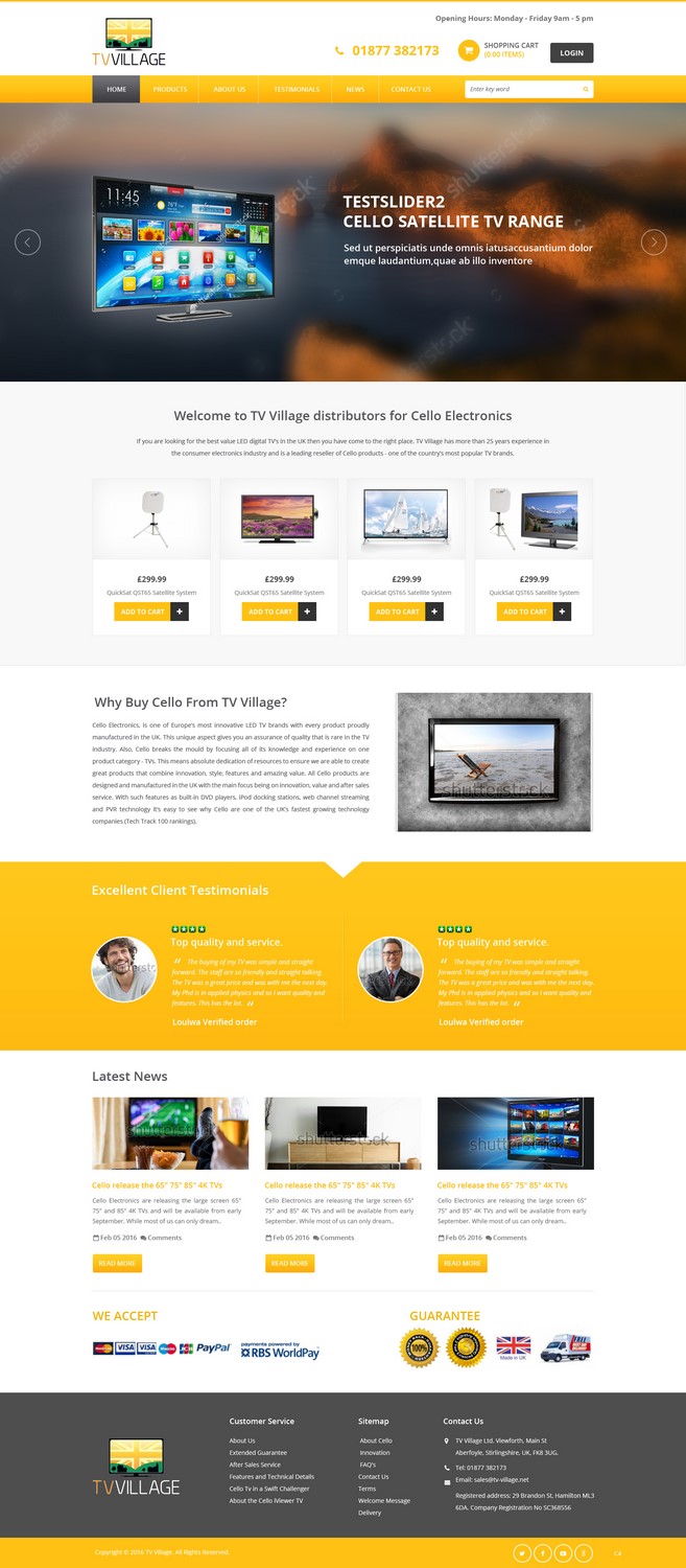 Web Design by pb for TV Village Ltd | Design #9670329
