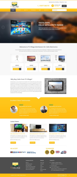 Web Design by pb for TV Village Ltd | Design: #9670329