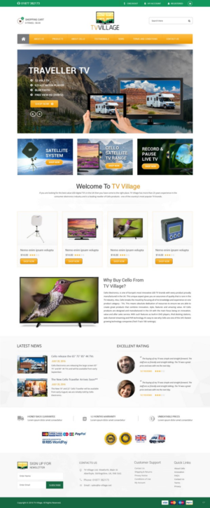 Web Design by pb for TV Village Ltd | Design: #9670330