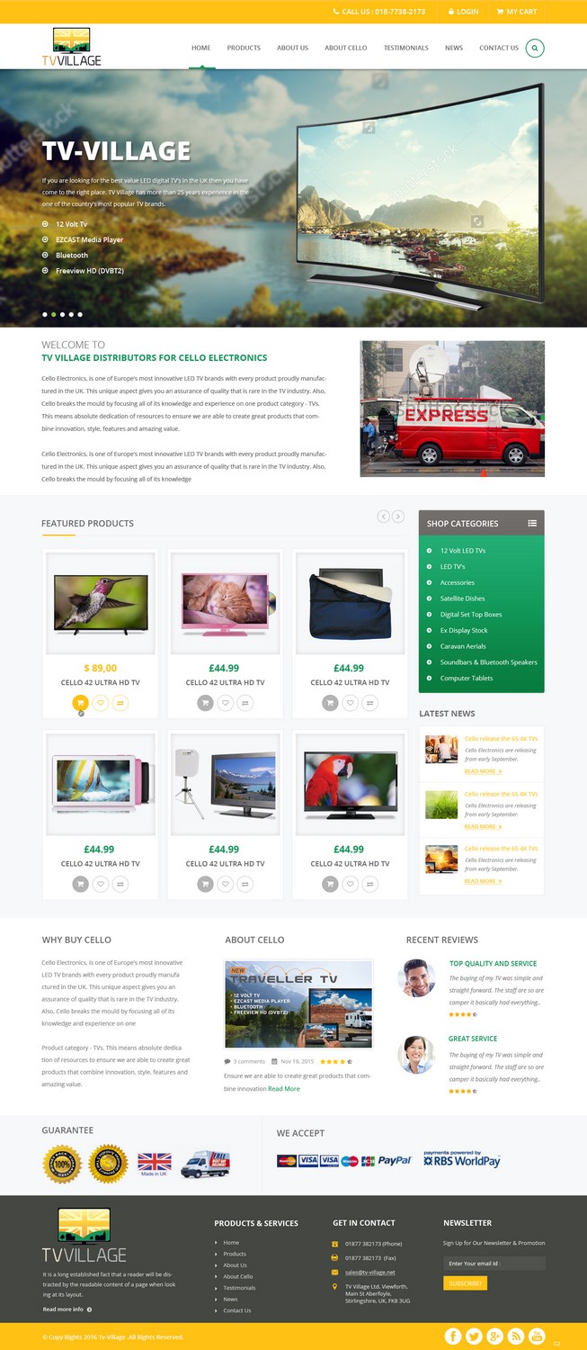 Web Design by pb for TV Village Ltd | Design #9670333
