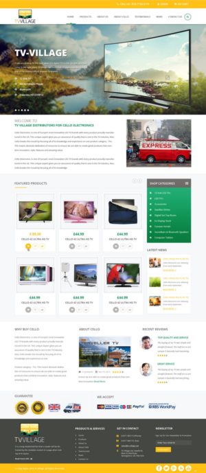 Web Design by pb for TV Village Ltd | Design: #9670333