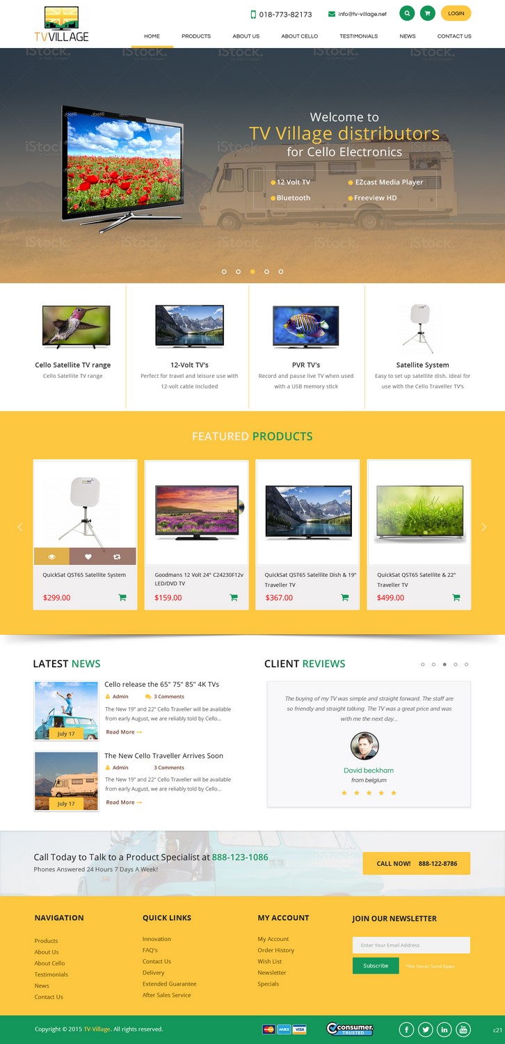 Web Design by pb for TV Village Ltd | Design #9670334