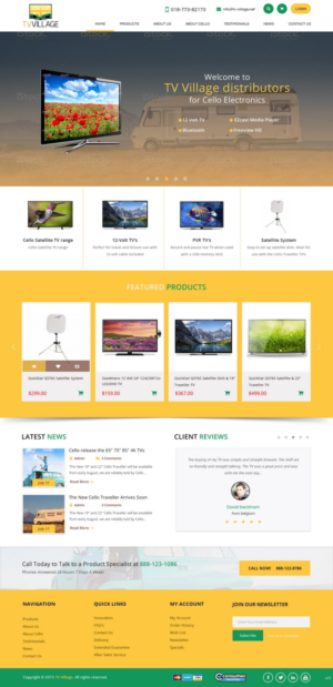 Web Design by pb for TV Village Ltd | Design: #9670334