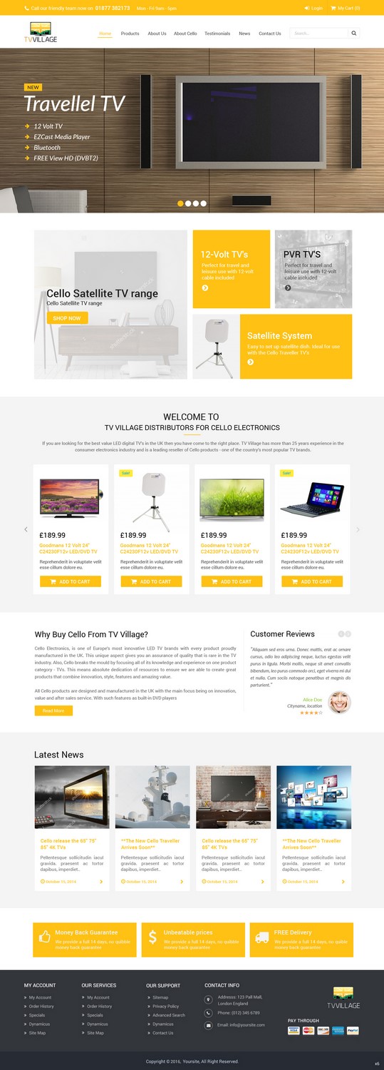 Web Design by pb for TV Village Ltd | Design #9670335