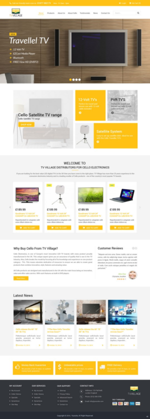 Web Design by pb for TV Village Ltd | Design: #9670335