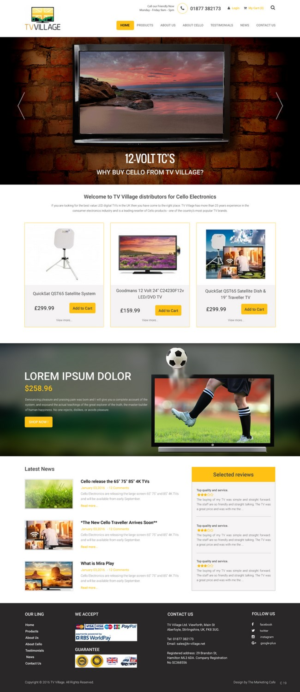 Web Design by pb for TV Village Ltd | Design: #9670337