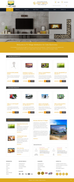 Web Design by pb for TV Village Ltd | Design: #9672204