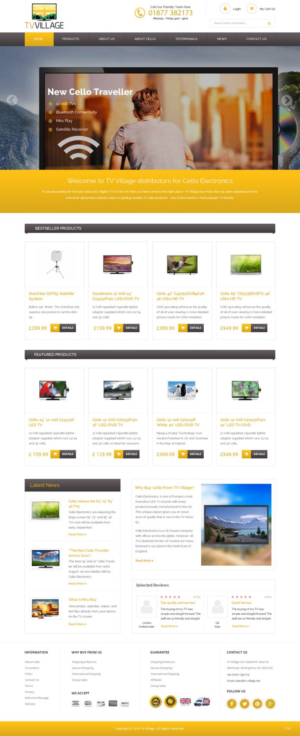 Web Design by pb for TV Village Ltd | Design: #9672206