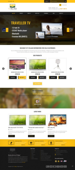 Web Design by pb for TV Village Ltd | Design: #9672214