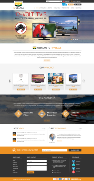 Web Design by Sbss for TV Village Ltd | Design: #9673540
