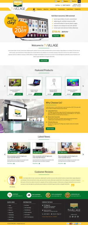 Web Design by Sbss for TV Village Ltd | Design: #9676231