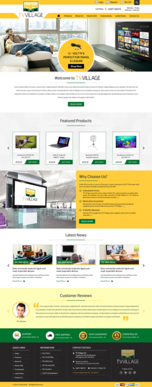 Web Design by Sbss for TV Village Ltd | Design: #9676234