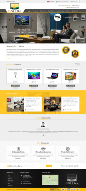 Web Design by Sbss for TV Village Ltd | Design: #9676240