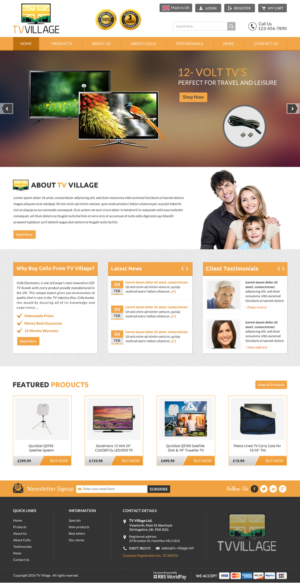 Web Design by Sbss for TV Village Ltd | Design: #9676241