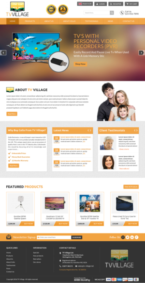 Web Design by Sbss for TV Village Ltd | Design: #9676244