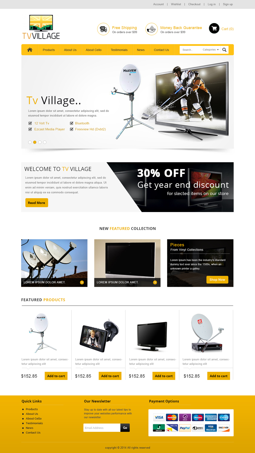 Web Design by Designtraffix for TV Village Ltd | Design #9795959