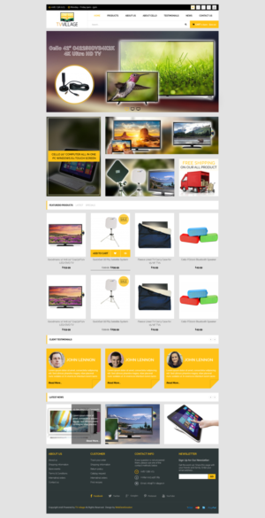 Web Design by WebDesk Solution for TV Village Ltd | Design: #9801280