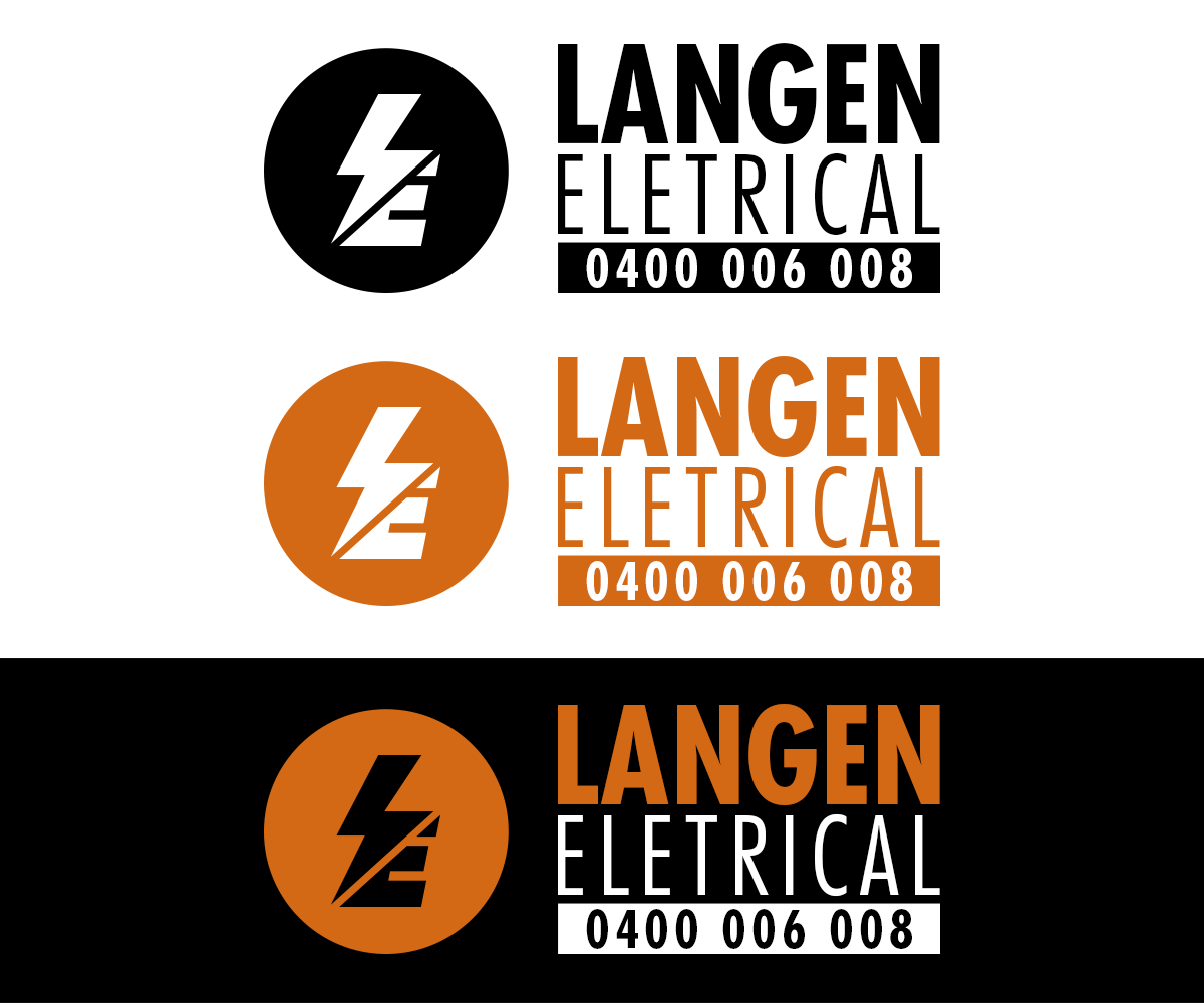 Logo Design by Andrés Sebastián for Langen Electrical | Design #9758391