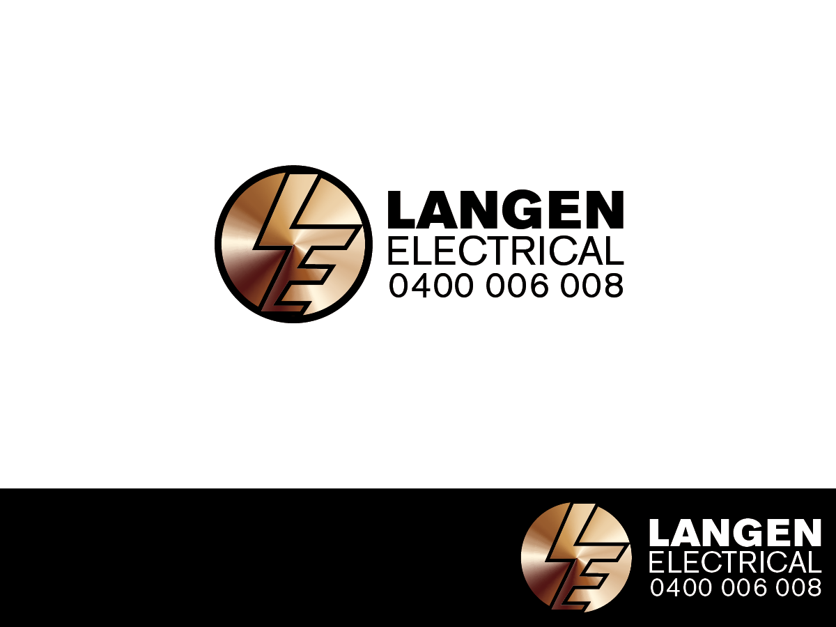 Logo Design by PointGrfx for Langen Electrical | Design #9750278