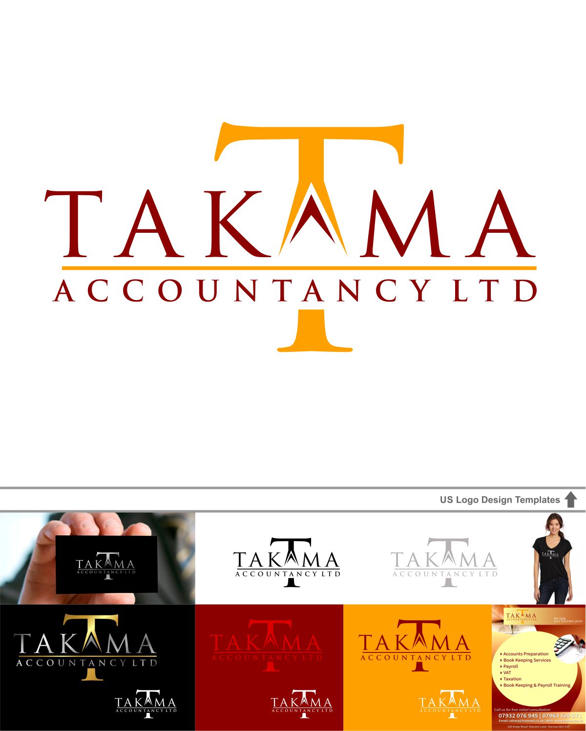 Diseño de Logo por DesignMX (Renan Mejia) para TAKMA ACCOUNTANCY LTD | Diseño #9623702