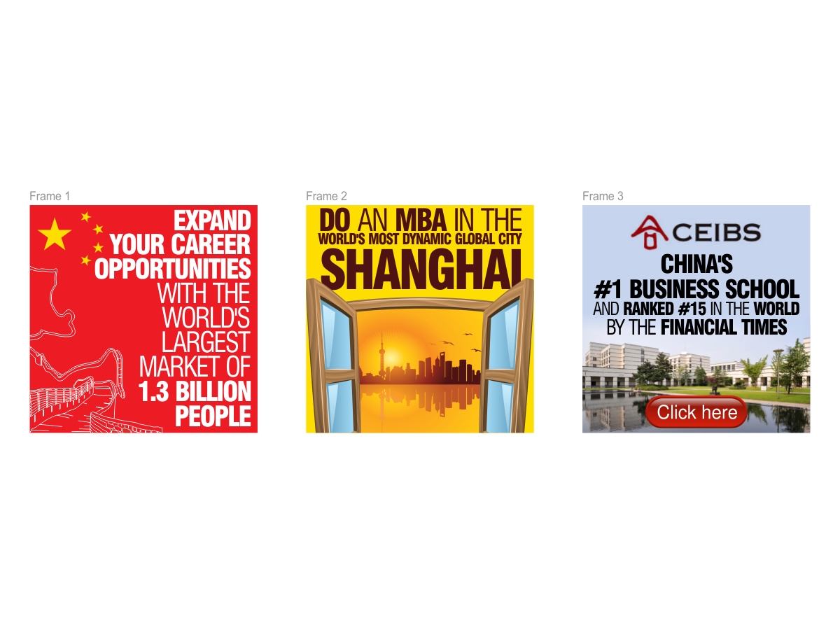Banner Ad Design by Purple Studio for CEIBS Business School | Design #2119510
