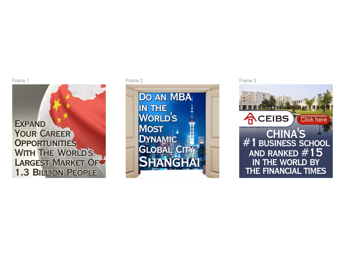 Banner Ad Design by Purple Studio for CEIBS Business School | Design #2119778