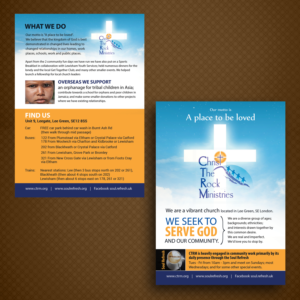 Design de Brochure par uk pour Christ the Rock Ministries | Design : #9656438