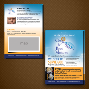 Design de Brochure par uk pour Christ the Rock Ministries | Design : #9699324