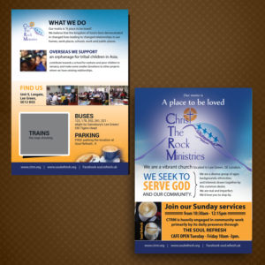 Design de Brochure par uk pour Christ the Rock Ministries | Design : #9734763