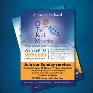 Brochure Design by uk for Christ the Rock Ministries | Design: #9787258