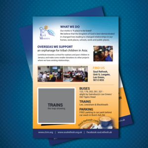 Brochure Design by uk for Christ the Rock Ministries | Design: #9787259