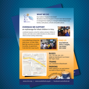 Brochure Design by uk for Christ the Rock Ministries | Design: #9794351