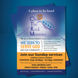 Brochure Design by uk for Christ the Rock Ministries | Design: #9794485