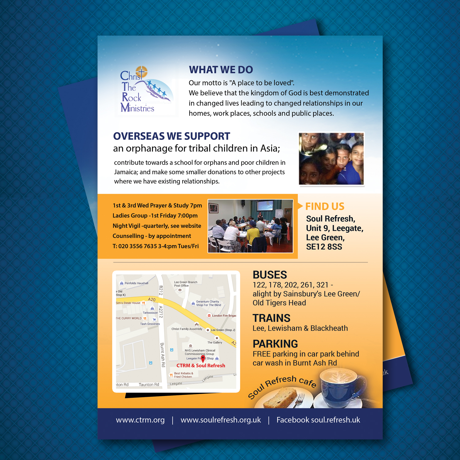 Brochure Design by uk for Christ the Rock Ministries | Design #9795091