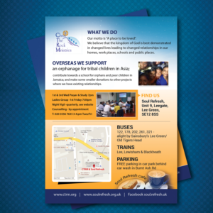 Brochure Design by uk for Christ the Rock Ministries | Design: #9795091