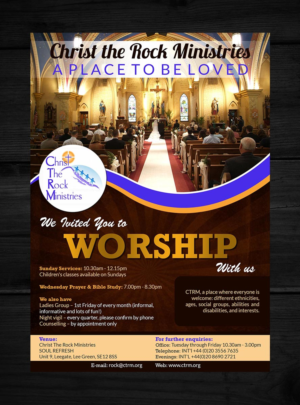 Brochure Design by creative.bugs for Christ the Rock Ministries | Design: #9674784