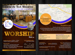 Brochure Design by creative.bugs for Christ the Rock Ministries | Design: #9743221