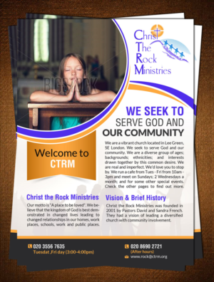 Brochure Design by creative.bugs for Christ the Rock Ministries | Design: #9780562