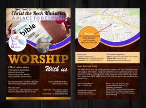 Brochure Design by creative.bugs for Christ the Rock Ministries | Design: #9792452