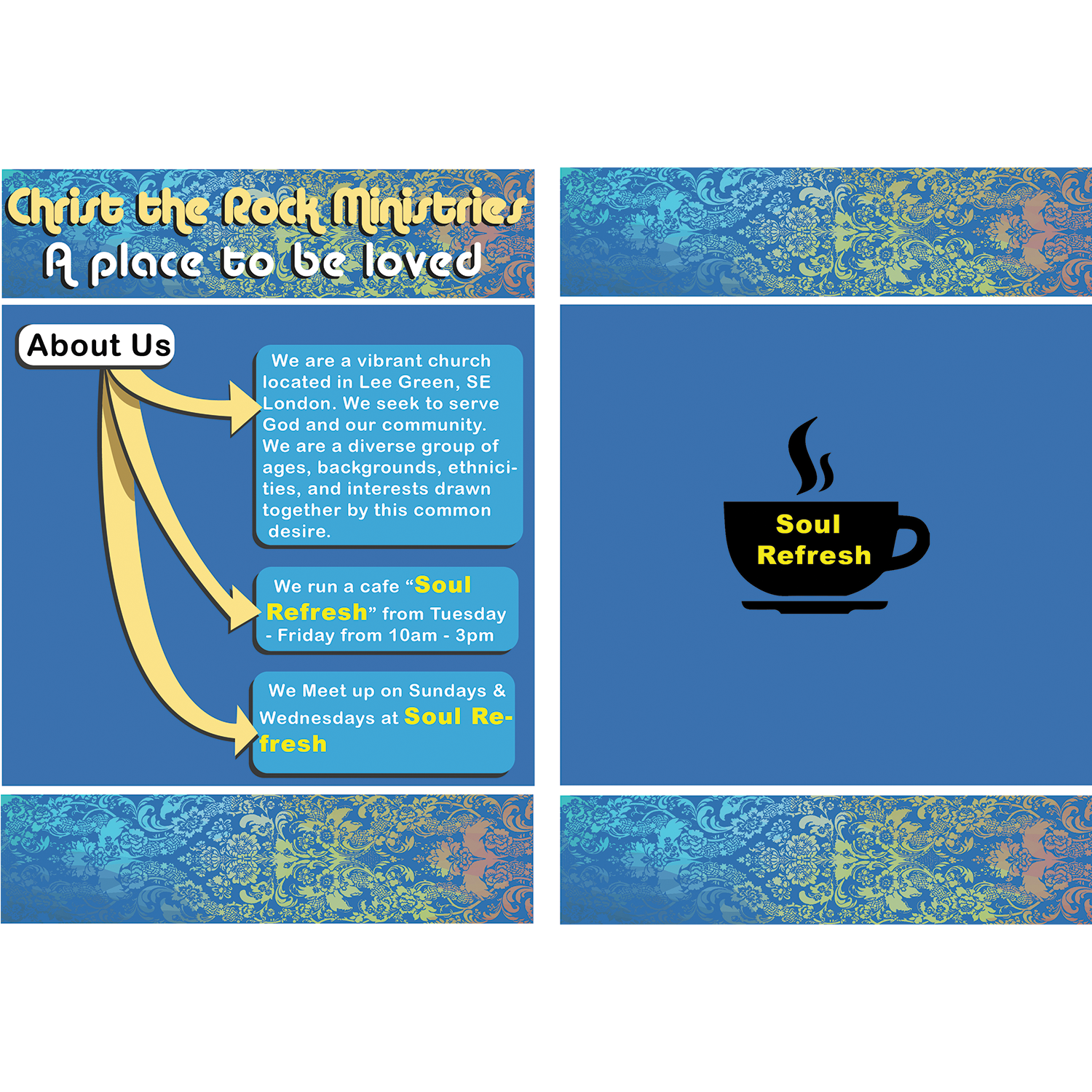Brochure Design by uma sethi for Christ the Rock Ministries | Design #9800871