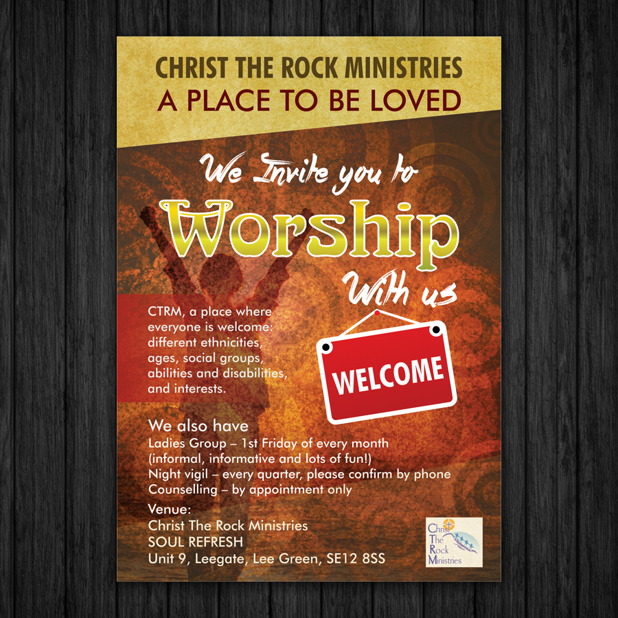 Brochure Design by ecorokerz for Christ the Rock Ministries | Design #9675034