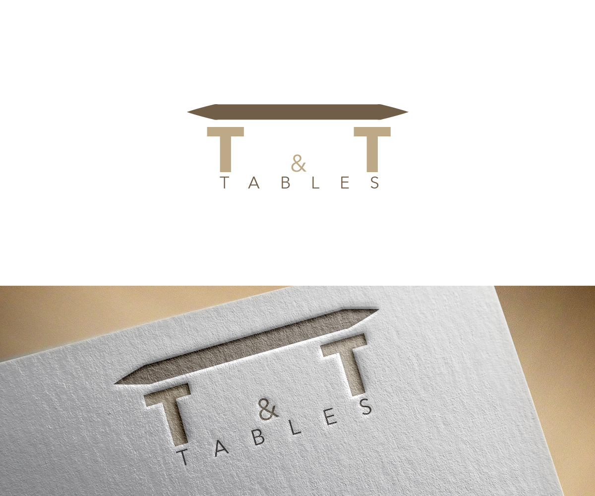 Logo Design by Zane_Graph_Design for T and T Tables | Design #9720196